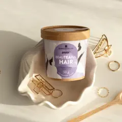 Suplement diety "Beautèaful Hair" w formie herbatki, idealny dla tych, którzy szukają odpowiedzi na pytanie: jakie witaminy na włosy.