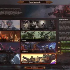 Wybierz jedną z frakcji Total War: Warhammer 3, by rozpocząć nową kampanię.