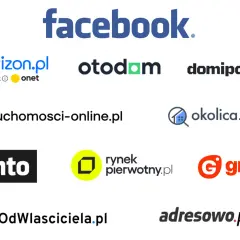 Najpopularniejsze portale ogłoszeniowe: Facebook, Morizon, Otodom, Domiporta, Nieruchomości-online, Okolica, Lento, Rynek Pierwotny, Gratka, OdWlasciciela, Adresowo.