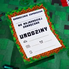 Zaproszenie na urodziny w stylu Minecraft. Dowiedz się, jak napisać zaproszenie na urodziny, które zachwyci każdego fana gry!