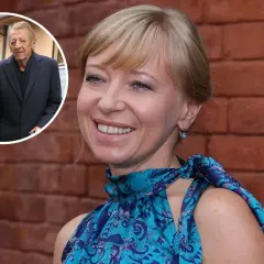 Uśmiechnięta Dorota Segda z mężem i synem.