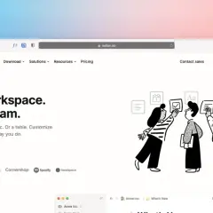 Strona główna aplikacji Notion. Zespół współpracuje nad projektem, korzystając z narzędzi do organizacji pracy.