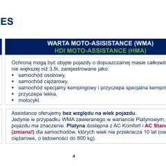 Zakres WARTA MOTO-ASSISTANCE (WMA) obejmuje pojazdy do 3,5t (osobowe, ciężarowe, kampery, przyczepy, motocykle). Assistance oferujemy bez względu na wiek pojazdu.