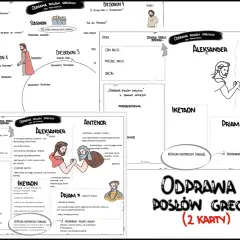 Odprawa posłów greckich" - bohaterowie Aleksander i Antenor, dyskusja o wojnie trojańskiej.