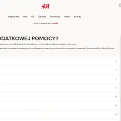 FAQ H&M: "Hm ile czasu na zwrot?" - sprawdź, gdzie jest Twój zwrot pieniędzy lub jak go dokonać. Wirtualny Asystent pomoże.