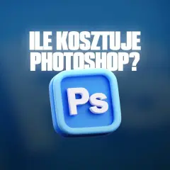 Ikona Photoshop z napisem "Ile kosztuje Photoshop?". Dowiedz się, jak zdobyć ten program do edycji grafiki.
