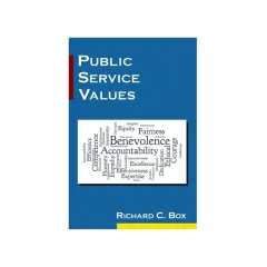 A word cloud visually represents public service values like integrity, fairness, benevolence, and accountability, highlighting the core principles of public service.