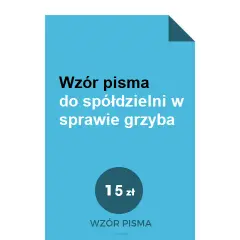 Jak napisać pismo do spółdzielni mieszkaniowej w sprawie grzyba?