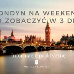Londyn na weekend: ile pieniędzy na 3 dni w Londynie? Widok na Houses of Parliament i Big Ben o zachodzie słońca.