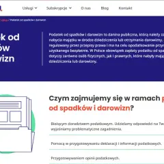 Strona Lex-you o podatku od spadków i darowizn. Pomoc w przygotowaniu deklaracji i opinii podatkowych.