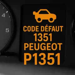 Kontrolka silnika Peugeot P1351. Problem z 2.0 HDI, nierówna praca silnika po odpaleniu.