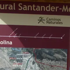 Ruta del Camino Natural Santander-Mediterráneo, con parada en Cobos junto a La Molina.