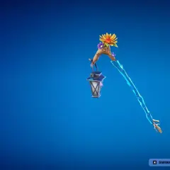 Mroźny kilof z kwiatami i latarenką, jeden z kilofów Fortnite.
