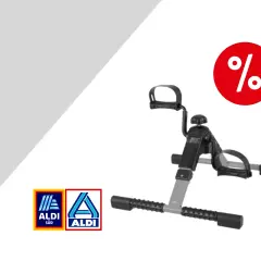 Kompakter Arm- und Beintrainer von Aldi, ideal für das Training zu Hause. Vielleicht sogar eine Bezuschussung durch die Krankenkasse möglich?