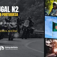 Motociclistas recorren la Portugal N2, la ruta nacional 2, "la ruta 66 portuguesa", del km 0 al océano. ¡Reserva ahora!