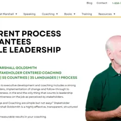 Marshall Goldsmith, a leader in life coaching niches, offers a transparent process for measurable leadership growth.