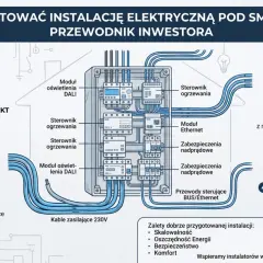 Schemat instalacji inteligentnego domu: planowanie, okablowanie, rozdzielnica i montaż. Przewodnik inwestora po budowie smart home.