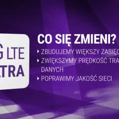 4G LTE ULTRA" - rozbudowa sieci Play: większy zasięg, szybszy transfer danych i lepsza jakość.