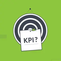 Bersaglio con foglietto "KPI?", che suggerisce la misurazione della frequenza relativa dei successi.