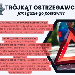 Trójkąt ostrzegawczy odblaskowy: instrukcja, jak i gdzie go ustawić na drodze, by zapewnić bezpieczeństwo.