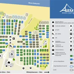 Mapa kempingu Alexa. Znajdź idealne miejsce na wakacje nad morzem. Sprawdź ceny i dostępność parceli.