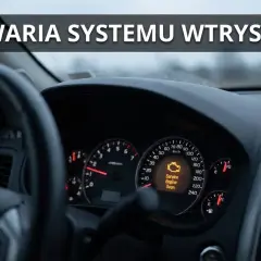 Awaria systemu wtrysku. Na desce rozdzielczej świeci się kontrolka "Service Engine Soon", sygnalizując problem.