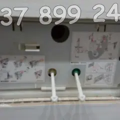 Widok mechanizmu spłuczki Geberit. Instrukcje montażu i serwisu. Spłuczka Geberit nie odbija, wymaga naprawy.