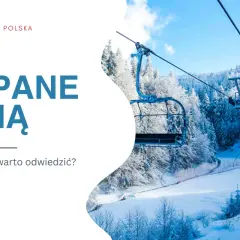 Wyciąg krzesełkowy nad ośnieżonymi stokami narciarskimi w Zakopanem. Idealne stoki narciarskie dla początkujących czekają!