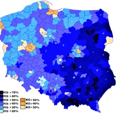 Ile PiS jest u władzy w Polsce? Kluczowe regiony i wyniki wyborów