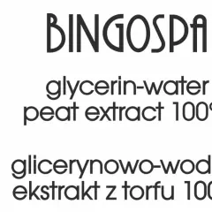 BINGOSPA 100 ml, glicerynowo-wodny ekstrakt z torfu 100%. Dla profesjonalistów.