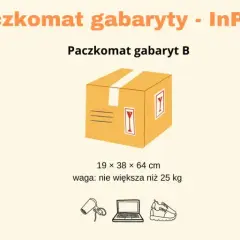 InPost: gabaryty A, B, C paczek. Zmiana rozmiaru paczki zależy od jej wymiarów i wagi do 25 kg.