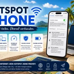 iPhone Hotspot: Internet teilen für Android & Co. Überall verbunden, egal ob am Strand oder in der City.