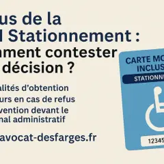 Modèle de lettre pour demande de carte d'invalidité : comment contester un refus de CMI Stationnement. Recours et intervention devant le tribunal.