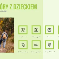 Co zabrać w góry z dziećmi? Mapa, apteczka, termos, krem z filtrem UV i power bank to podstawa.