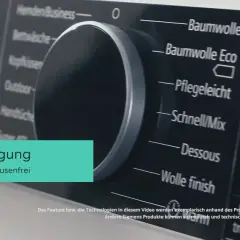 Siemens Trockner Symbole Bedeutung: Das Bedienfeld zeigt Programme wie Baumwolle, Pflegeleicht und Selbstreinigung.