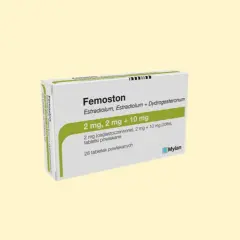 Opakowanie leku Femoston 2 mg, 2 mg + 10 mg, zawierające 28 tabletek powlekanych.