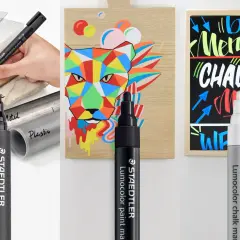 Come scrivere sul vetro, legno e lavagna con i pennarelli Staedtler Lumocolor.