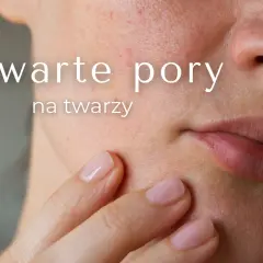 Odkryj skuteczne sposoby, jak zmniejszyć pory na twarzy i uzyskać gładką cerę. Delikatne dotknięcie palcem podkreśla teksturę skóry.