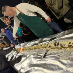 Najdłuższa zapiekanka świata: 108 m rekordu Guinnessa w Krakowie