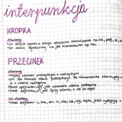 Notatki o interpunkcji: kropka po skrótach, przecinek między zdaniami podrzędnymi i nadrzędnymi, przed "czy", ale nie przed "i", "oraz", "ani", "ni", "albo", "lub", "czy", "bądź", "jeżeli". Z poważaniem, przecinek.