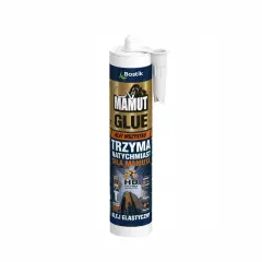 Bostik Mamut Glue - klej do paneli ściennych o natychmiastowej sile mamuta. Elastyczny, HD Polymer Technology.