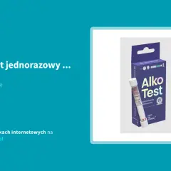 Opakowanie alkomatu jednorazowego Alko Test i pojedynczy test.