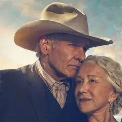 Harrison Ford w kapeluszu kowbojskim i Helen Mirren w filmie 1923.