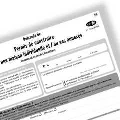 Formulaire Cerfa pour une lettre de demande d'autorisation au maire concernant un permis de construire pour une maison individuelle.