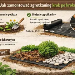 Jak kłaść agrowłókninę: przygotuj teren, rozwiń i przymocuj materiał, a na koniec dodaj warstwę dekoracyjną. Proste kroki do pięknego ogrodu.