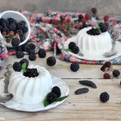Panna cotta con more fresche. Per un risultato perfetto, quale panna usare per la panna cotta? La panna fresca liquida è la scelta ideale.