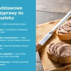 Podstawowe przyprawy do pasztetu drobiowego: sól, pieprz, gałka muszkatołowa, imbir, ziele angielskie i liść laurowy.