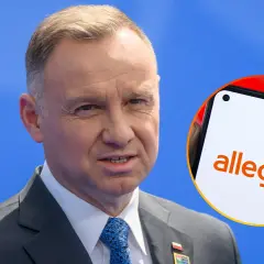 Prezydent Duda i logo Allegro. Czy dyrektywa DAC7 wpłynie na sprzedawców na platformie?