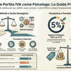 Guida per aprire Partita IVA come psicologo: codici ATECO, tassazione, esenzioni e contributi. Il counselor può aprire uno studio con il codice 86.90.30.