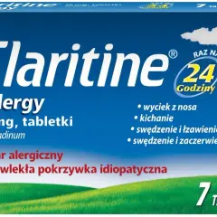 Claritine Allergy, co na alergie bez recepty, łagodzi katar, kichanie i swędzenie. 7 tabletek.